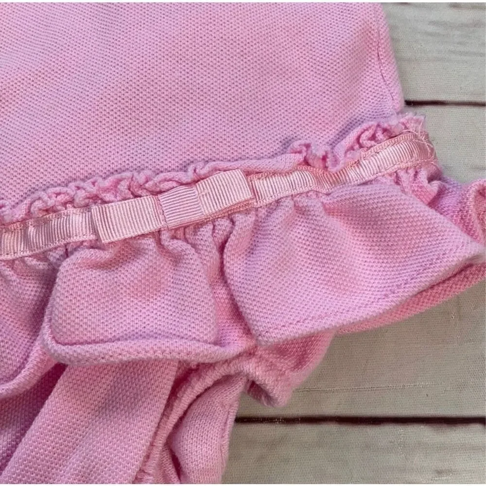 Ralph Lauren Pink Polo Dress & Bloomers Size 6 Months